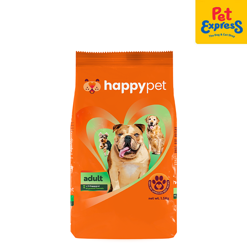 Happy Pet Adult Beef Recipe Dry Dog Food 1.5kg Pet Express