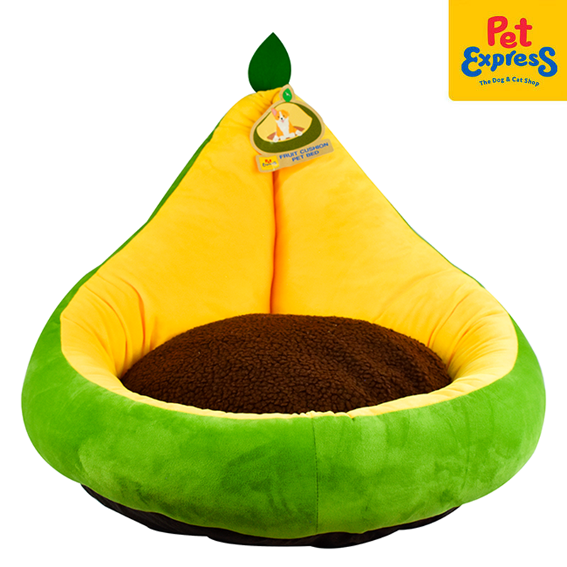 Pet Express Fruit Cushion 60x54x44cm Pet Bed Avocado Pet Express