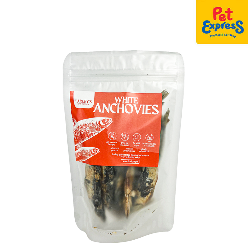 Harley s Dehydrated White Anchovies Dog Treats 50g