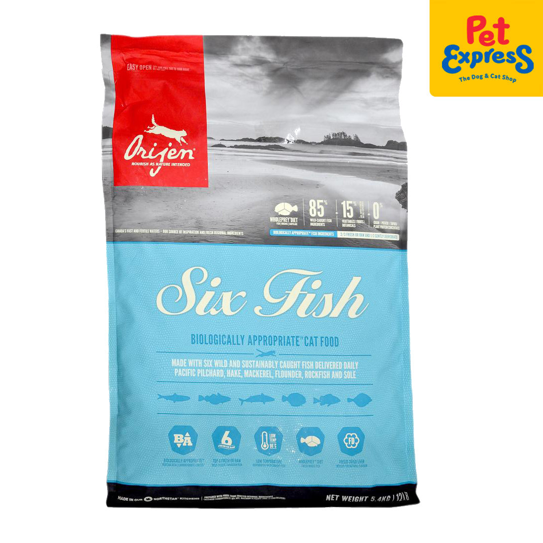 Orijen Six Fish Dry Cat Food 5.4kg Pet Express Pet Express