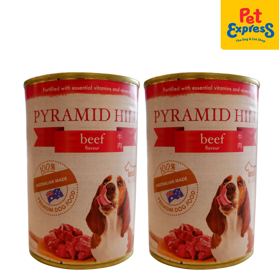 Pyramid Hill Beef Wet Can Dog Food 400g 2 cans Pet Express