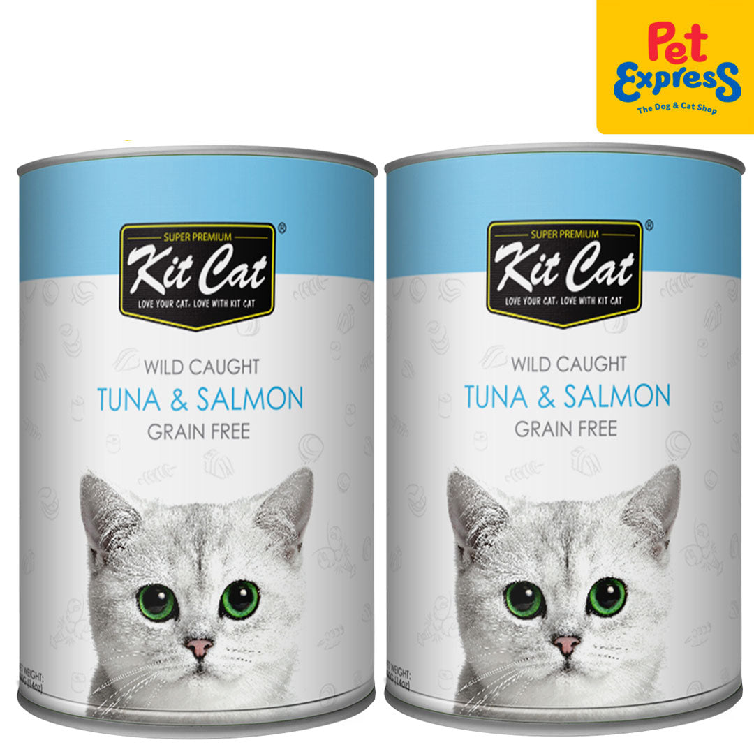 Kit Cat Tuna w Salmon 400g 2 cans Pet Express Pet Express