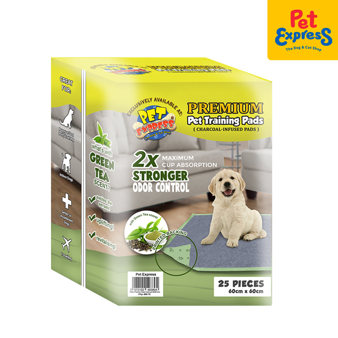 PetEx Training Pads Charcoal 60x60 25 s Pet Express