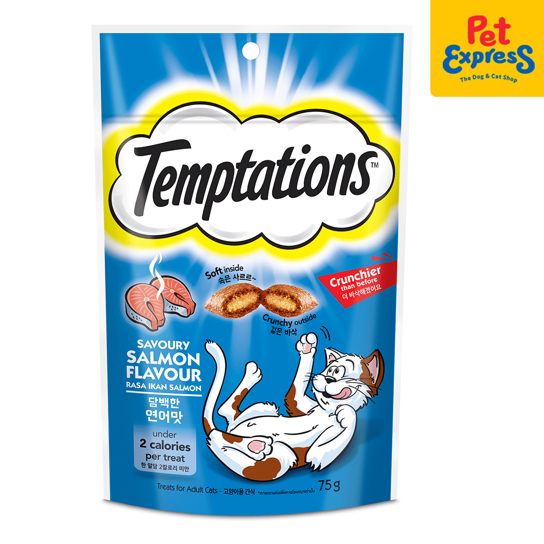 Temptations Salmon Cat Treats 85g Pet Express Pet Express