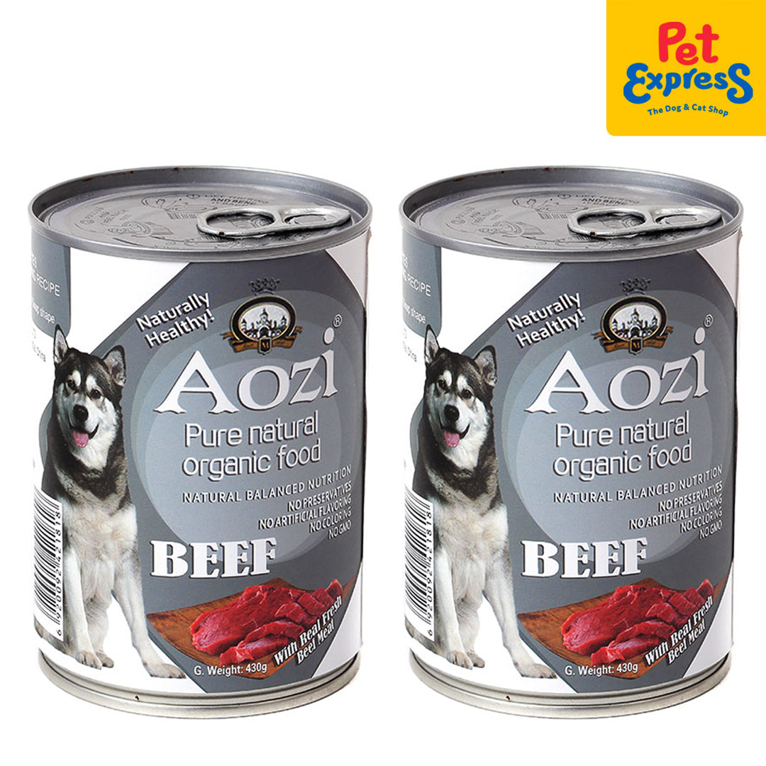 Aozi Beef Wet Dog Food 430g 2 cans Pet Express