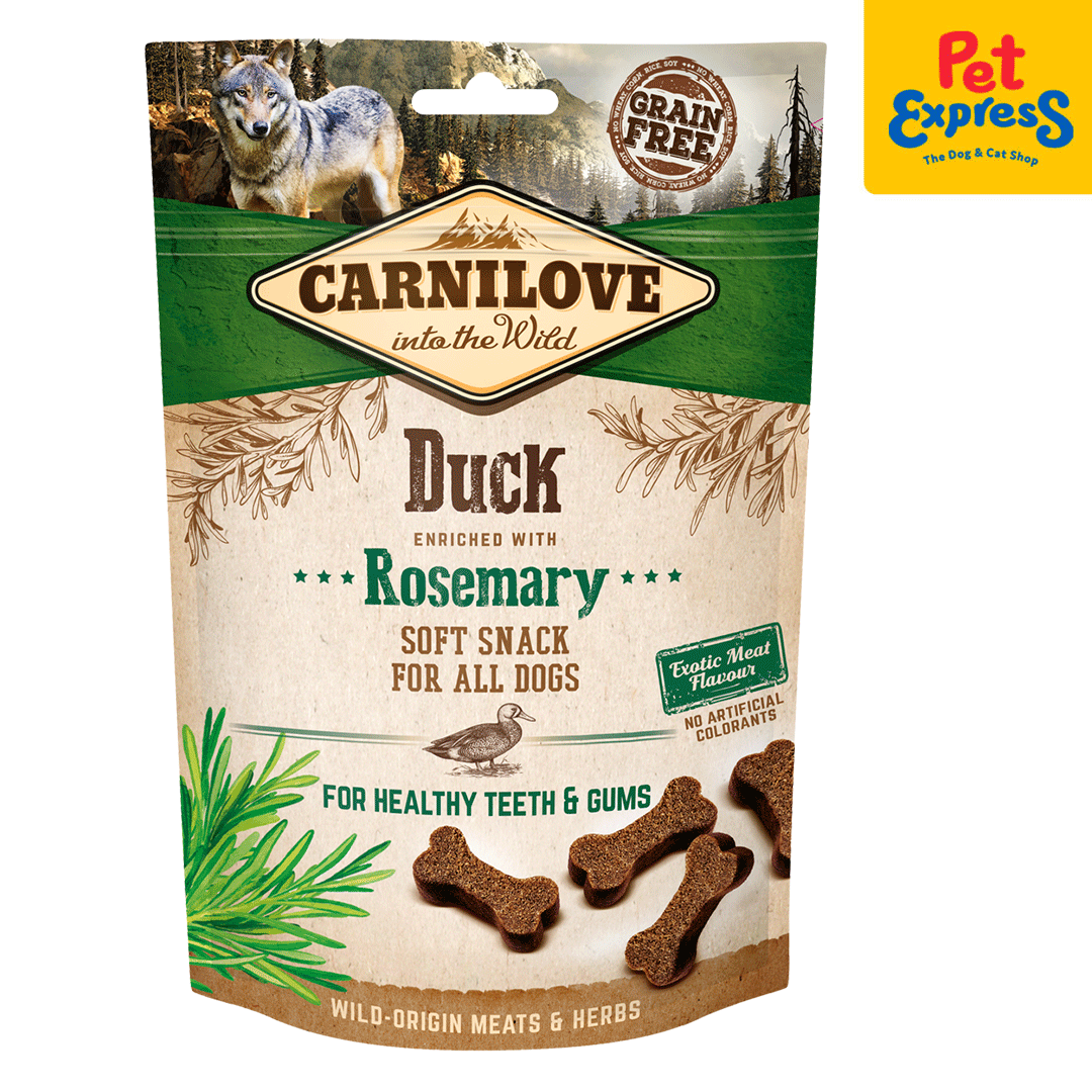 Carnilove Soft Snack Duck with Rosemary Dog Treats 200g