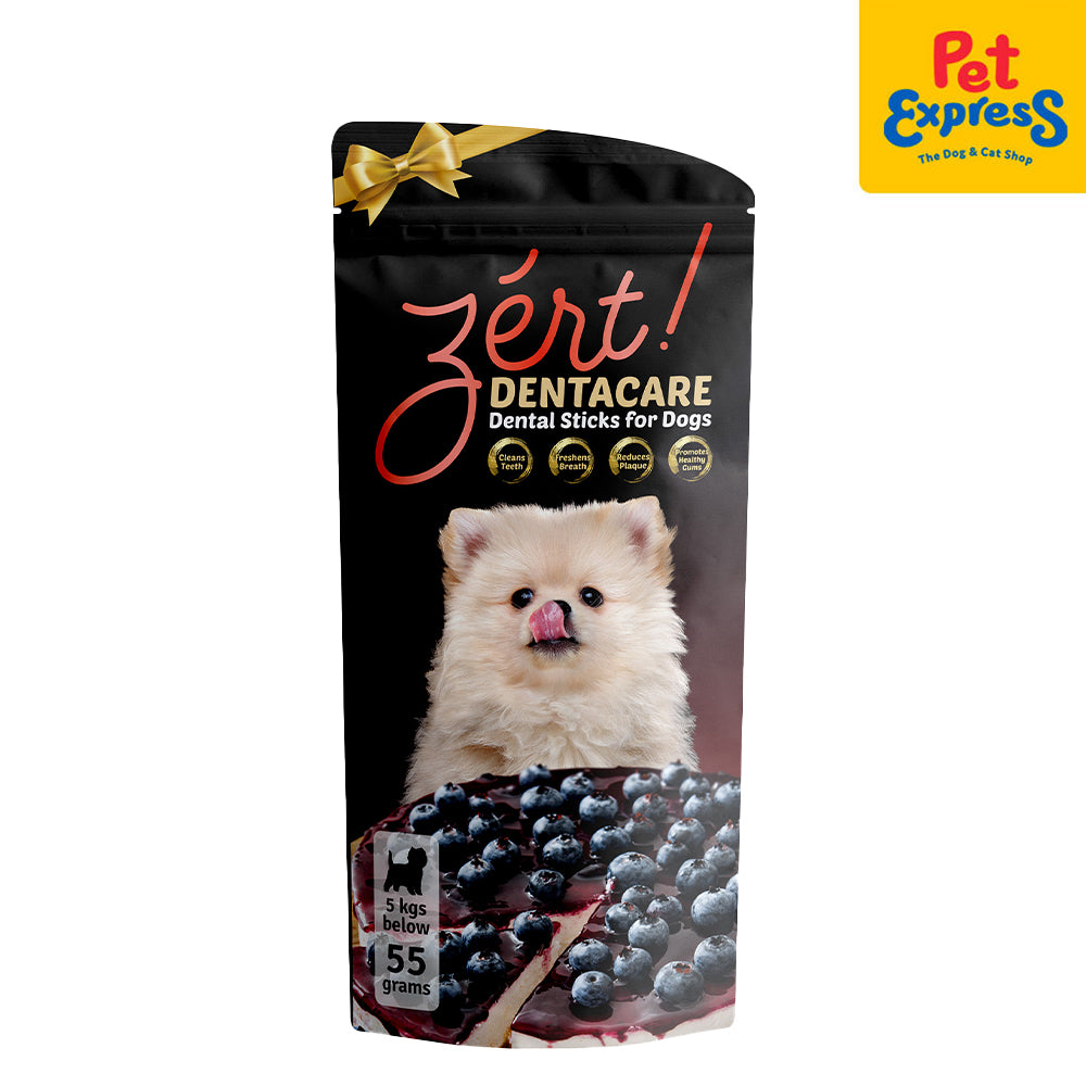 Zert Dentacare Blueberry Cheese Dog Treats 55g Pet Express