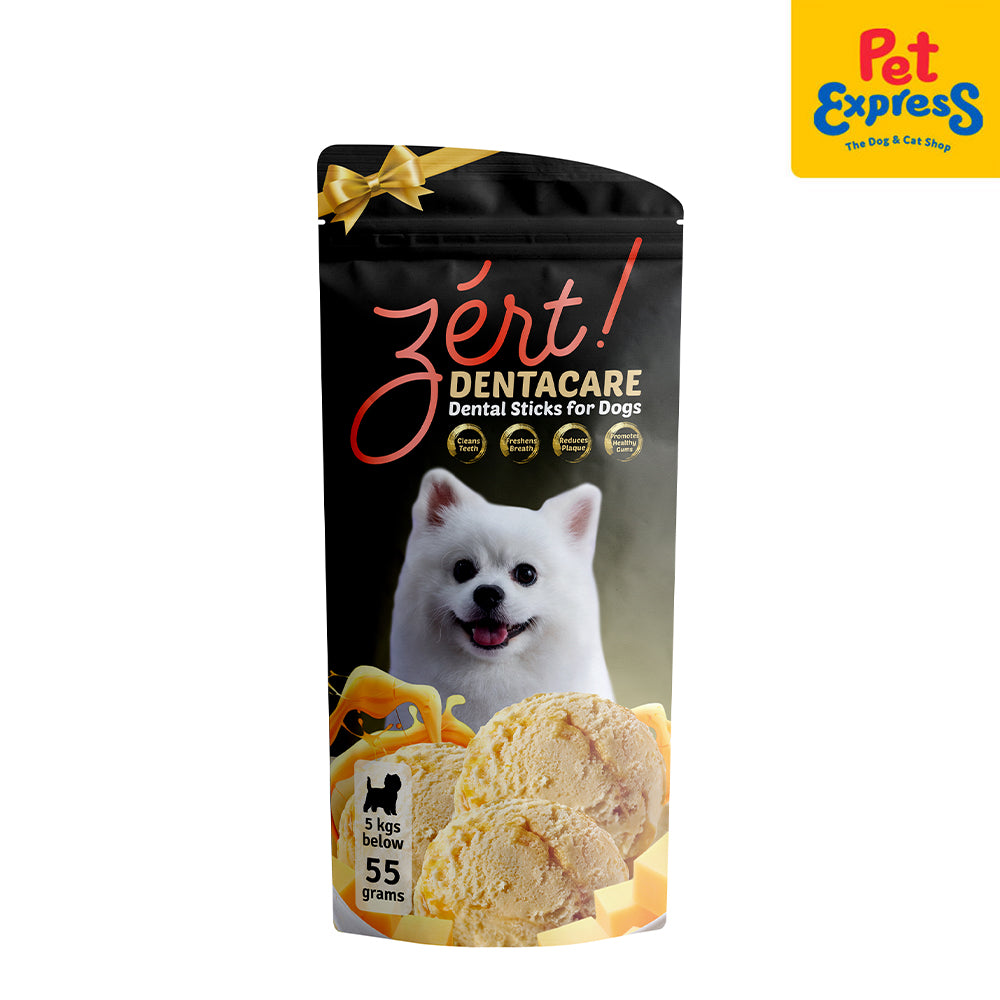 Zert Dentacare Cheese Gelato Dog Treats 55g Pet Express