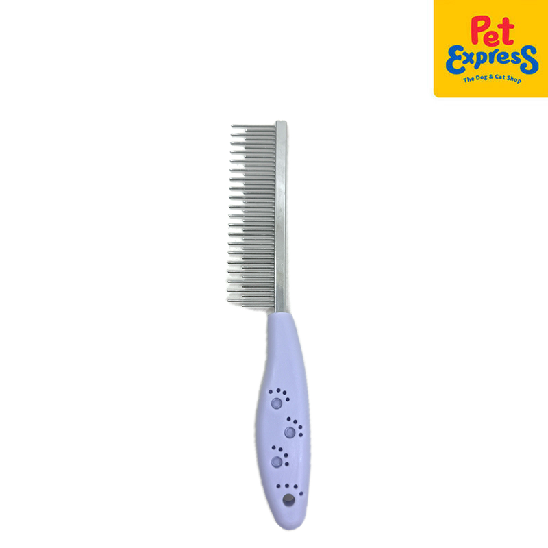 Lucky Dog Steel Pet Comb Periwinkle