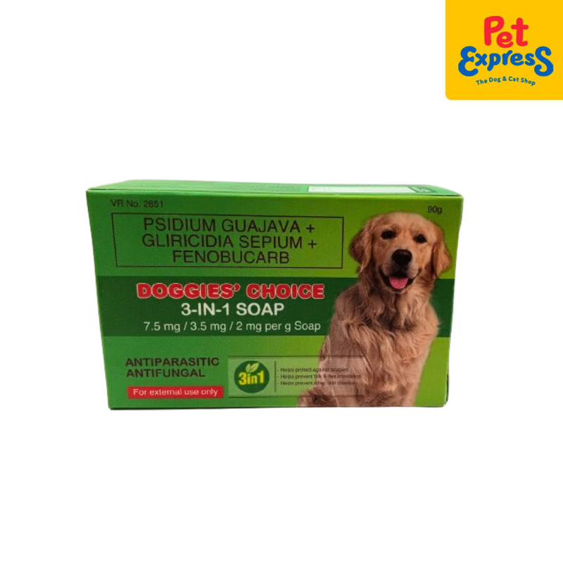 Doggie's Choice Herbal 3 in 1 Dog Soap 90g