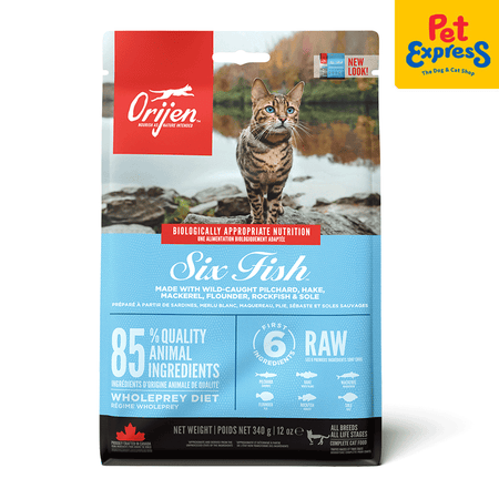 Orijen Six Fish Dry Cat Food 340g Pet Express