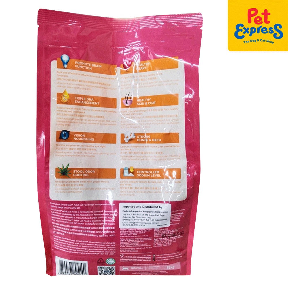 SmartHeart Salmon Adult Cat Food 1.2kg Pet Express Pet Express