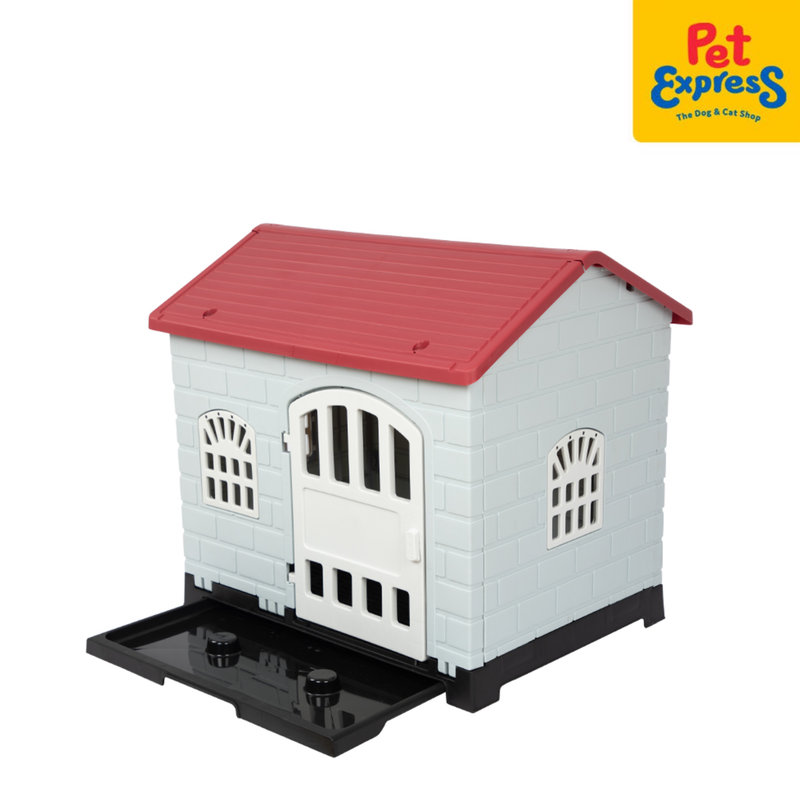 Dog House with Toilet Tray 53.5x17.5x77cm Red BDDH-1203-1