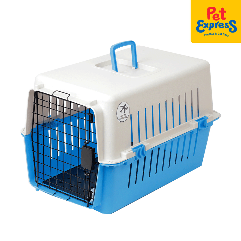 Kennel Pro Pet Carrier Medium Light Blue KN307 61x40x39cm