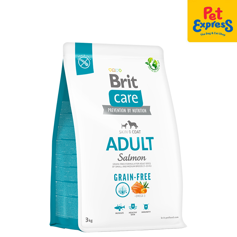 Brit Care Grain Free Adult Salmon Dry Dog Food 3kg