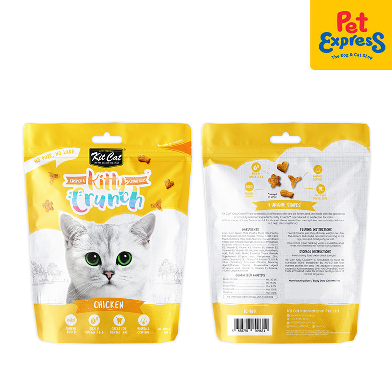 Kit Cat Kitty Crunch Chicken Cat Treats 60g