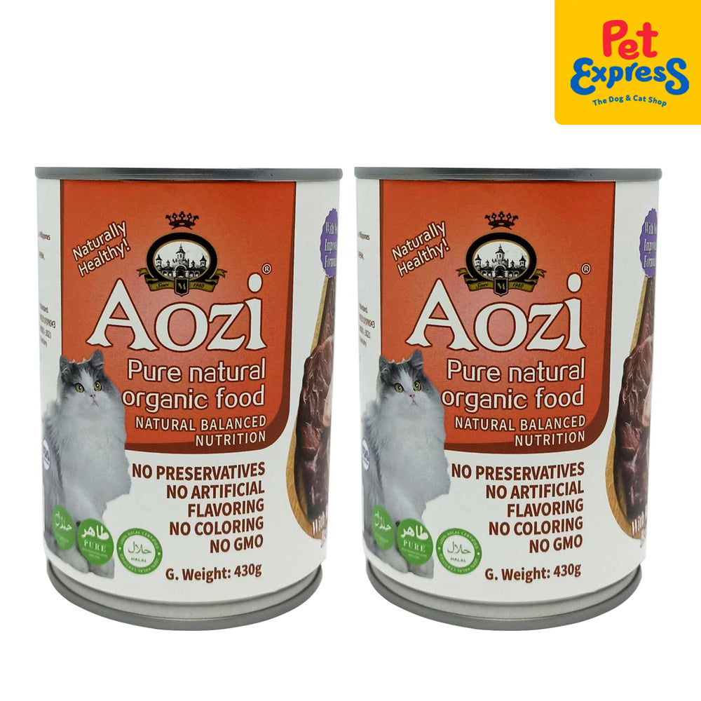 Aozi Beef Wet Cat Food 430g 2 cans Pet Express