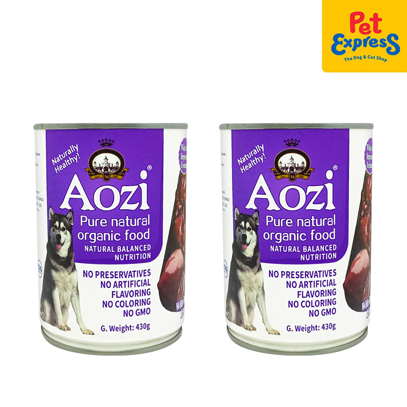 Aozi Liver Wet Dog Food 430g (2 cans)