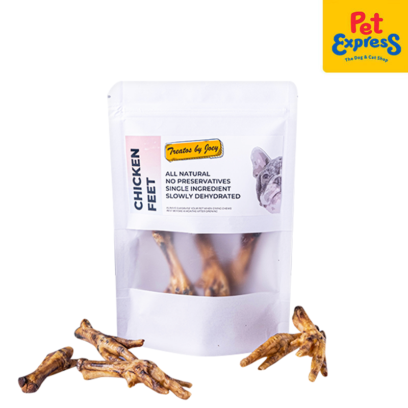 Treatos by Joey Dehydrated Chicken Feet Dog Treats 50g