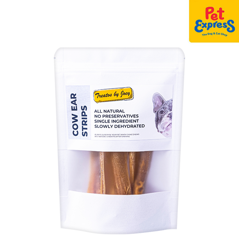 Treatos by Joey Dehydrated Cow Ear Strips Dog Treats 50g