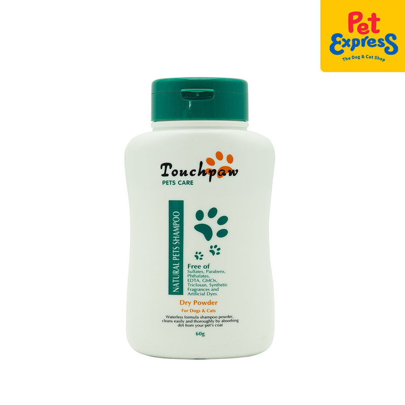 Touchpaw Natural Dry Powder Pet Shampoo 60g