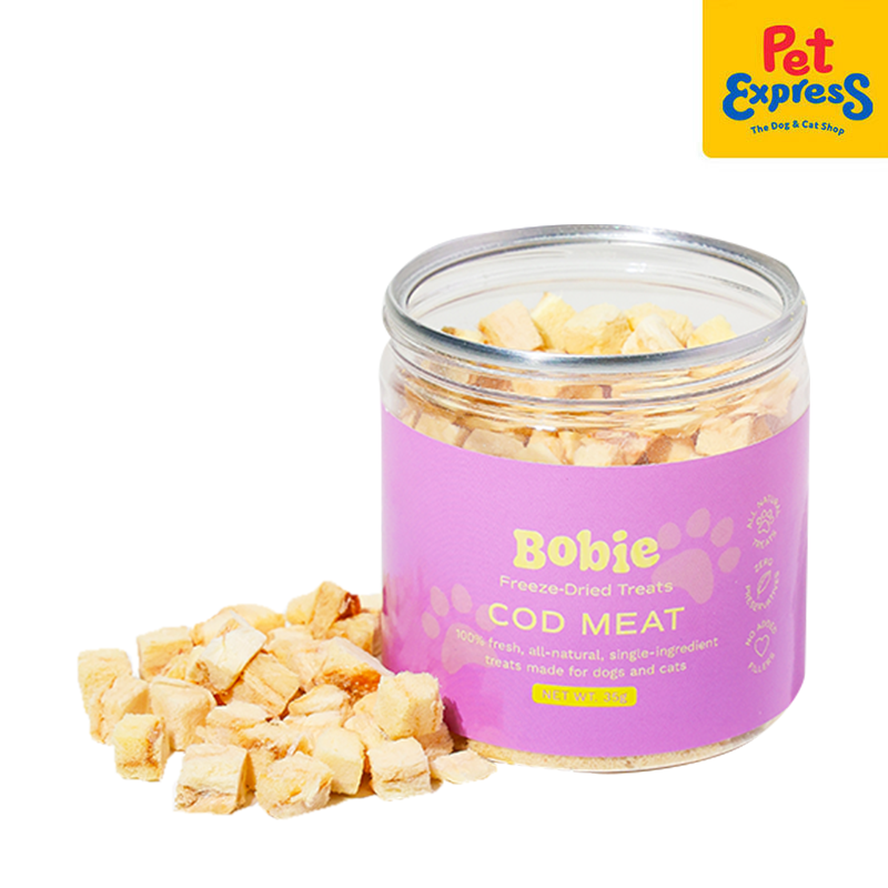 Bobie Freeze Dried Cod Meat Dog Treats 35g