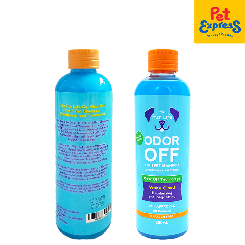 The Fur Life Odor Off 3-in-1 Pet Shampoo, Conditioner and Treatment 250ml