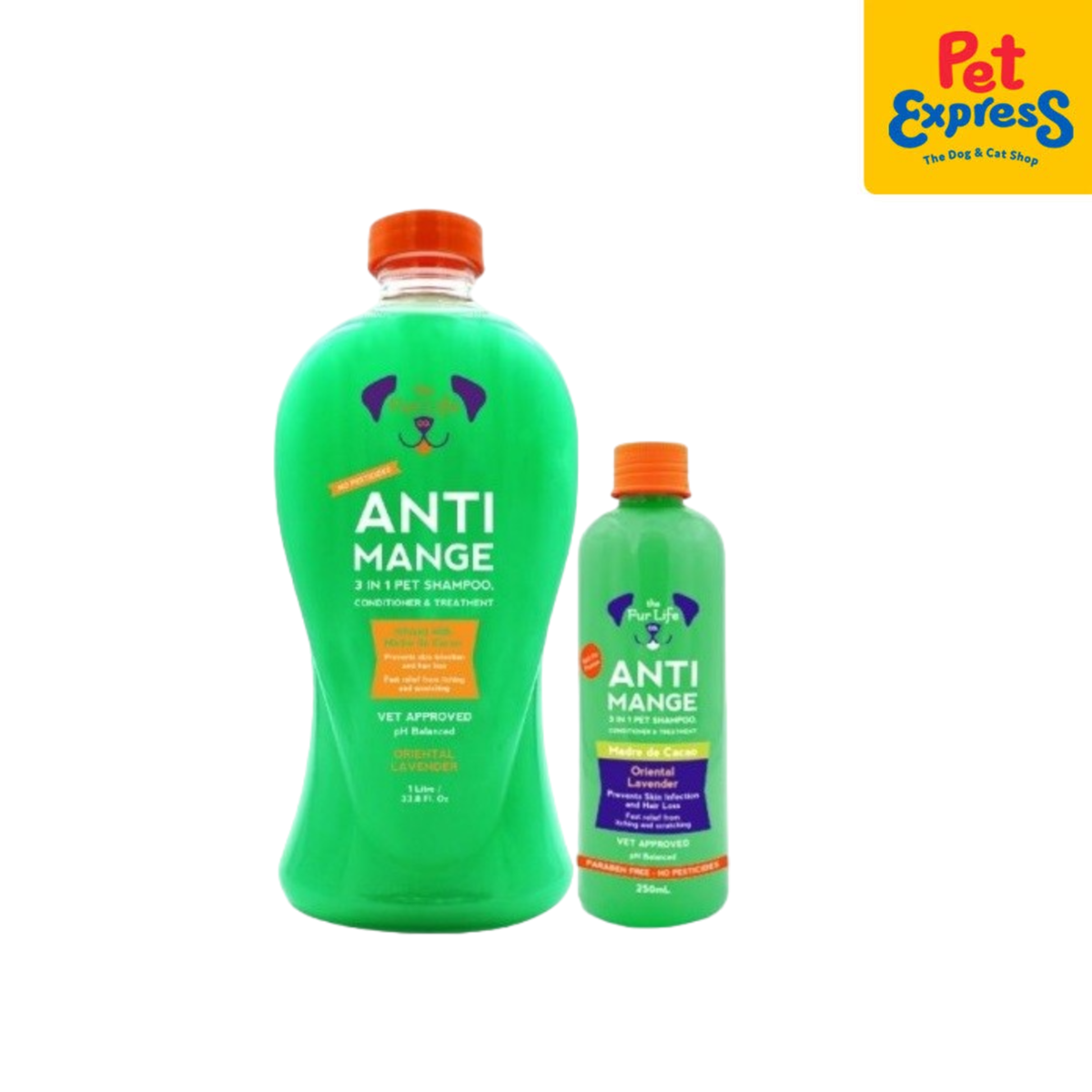 The Fur Life Anti Mange 3 in 1 Pet Shampoo Conditioner and Treatment 1L