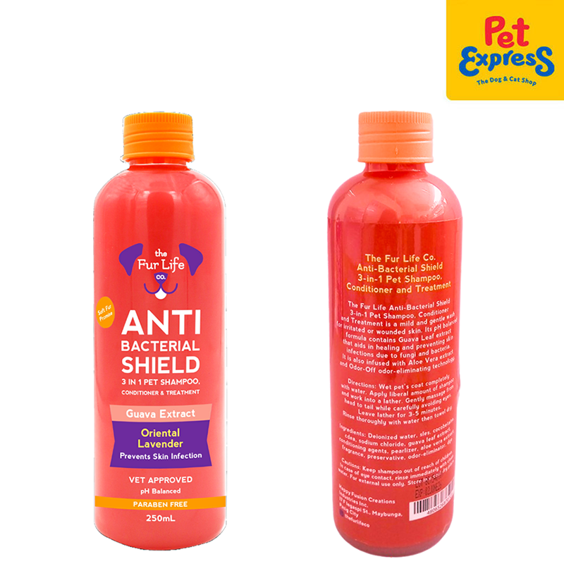 The Fur Life Anti Bacterial Shield 3-in-1 Pet Shampoo, Conditioner and Treatment 250ml