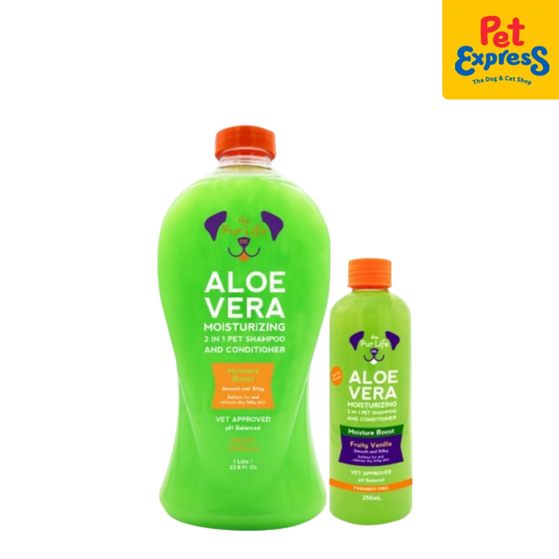 The Fur Life Aloe Vera Moisturizing 2-in-1 Pet Shampoo and Conditioner 1L