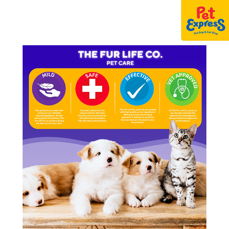 The Fur Life Snow White 2-in-1 Pet Shampoo and Conditioner 1L