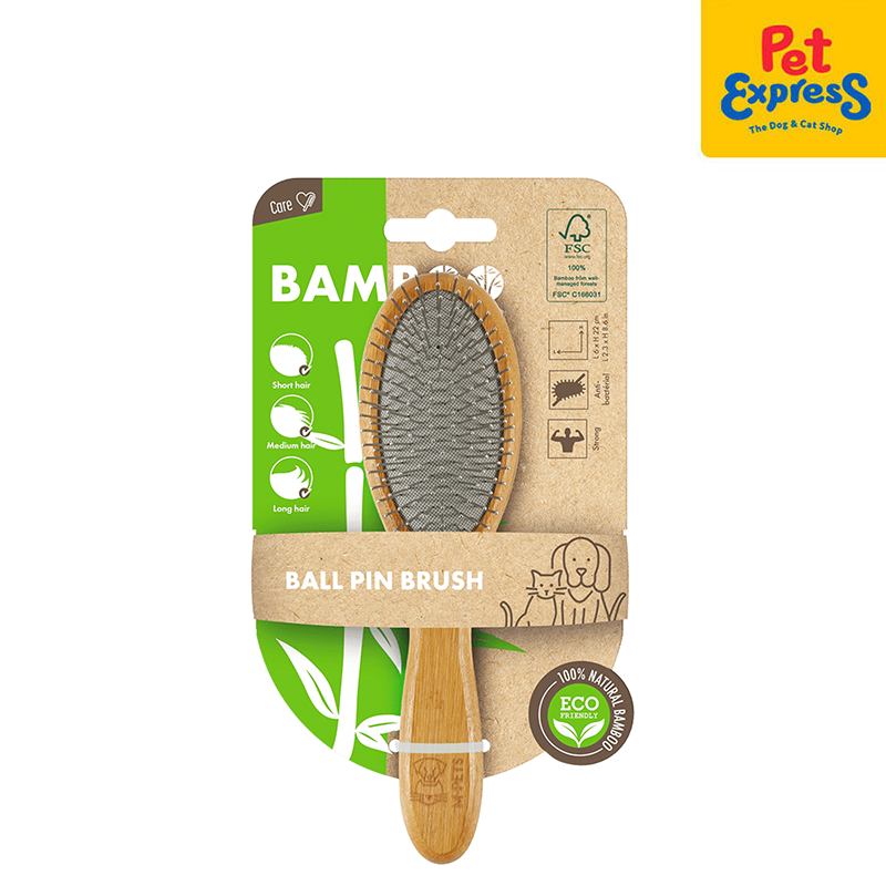 Bamboo Ball Pin Pet Brush