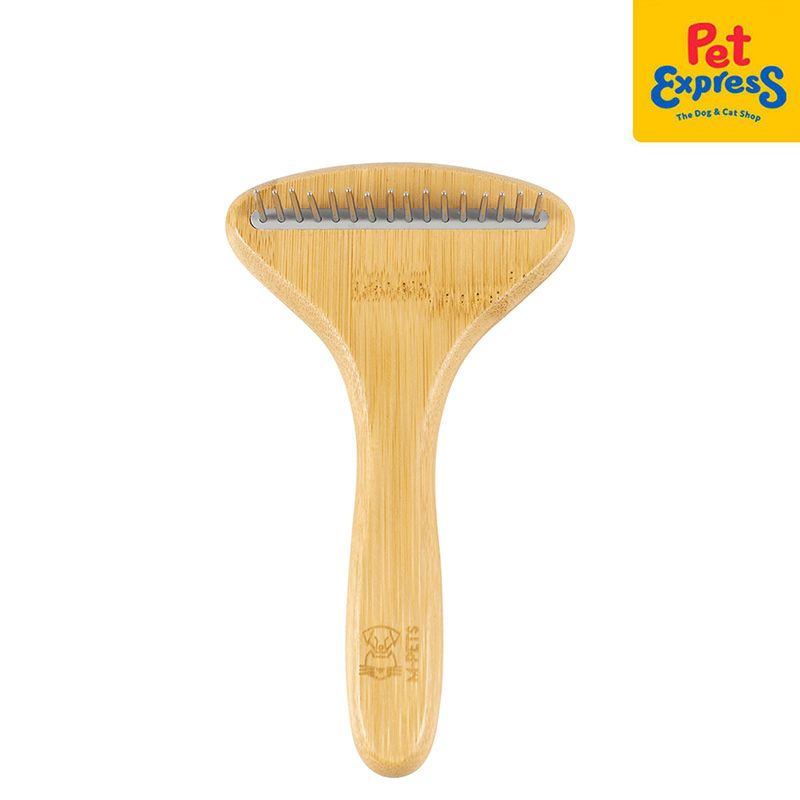 Bamboo Rake Comb with 31 Rotating Teeth