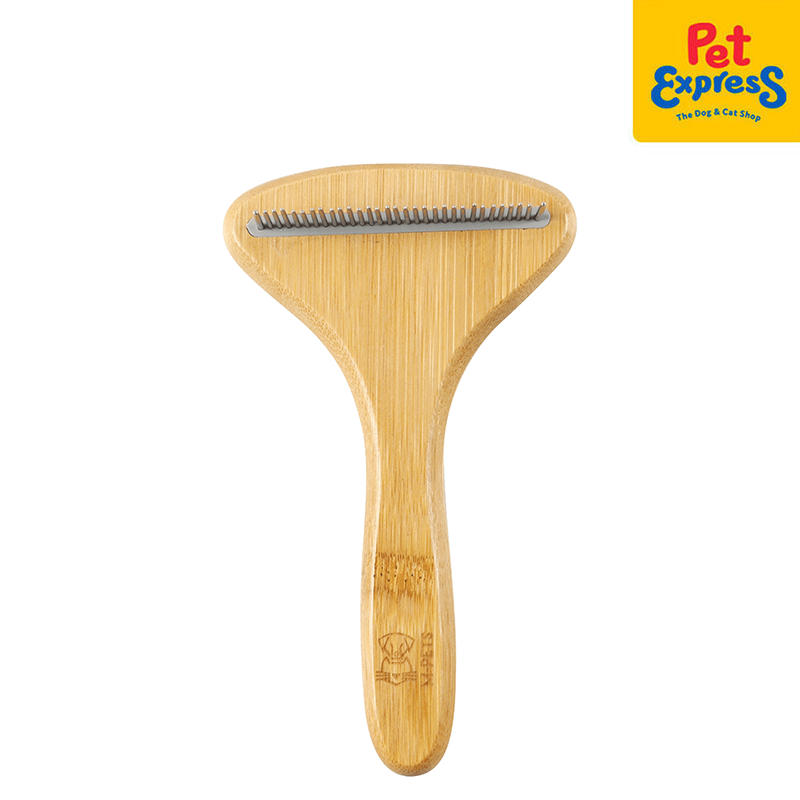 Bamboo Rake Comb with 31 Rotating Teeth