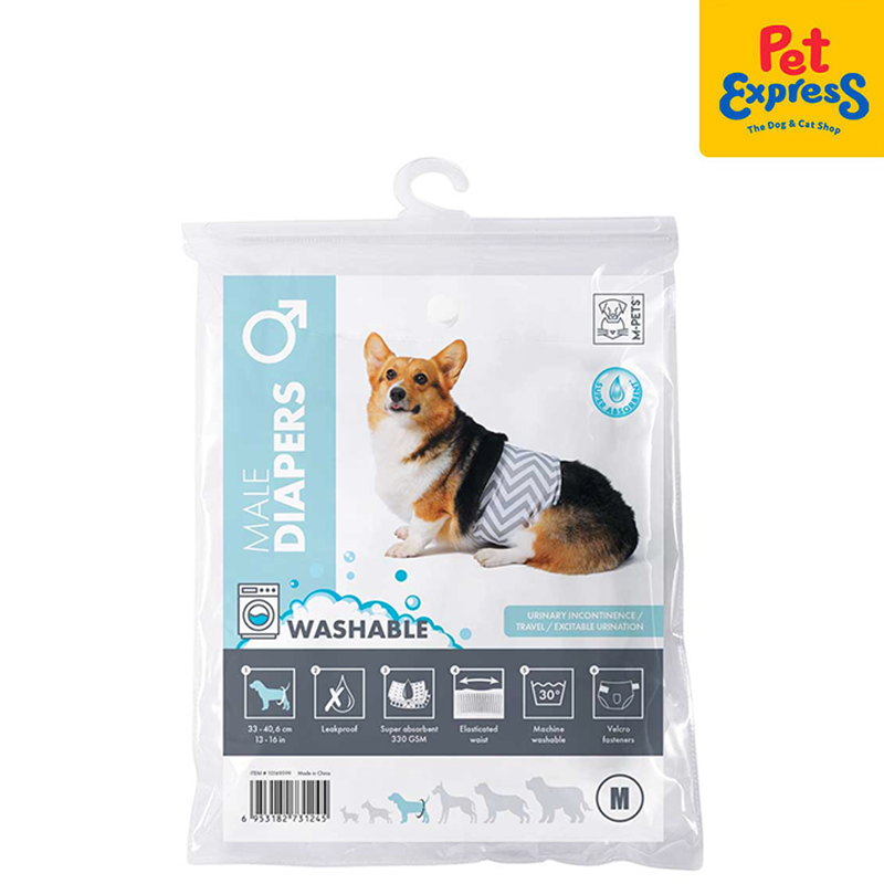 M-Pets Male Washable Pet Diaper Medium