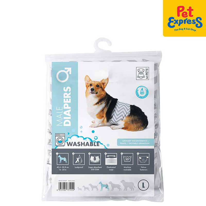 M-Pets Male Washable Pet Diaper Large