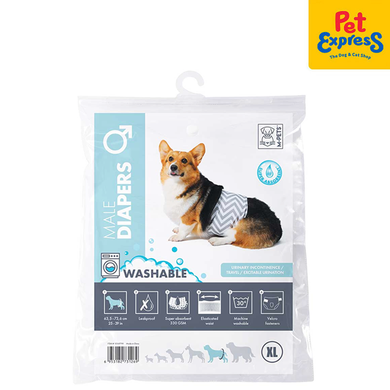 M-Pets Male Washable Pet Diaper Extra Large