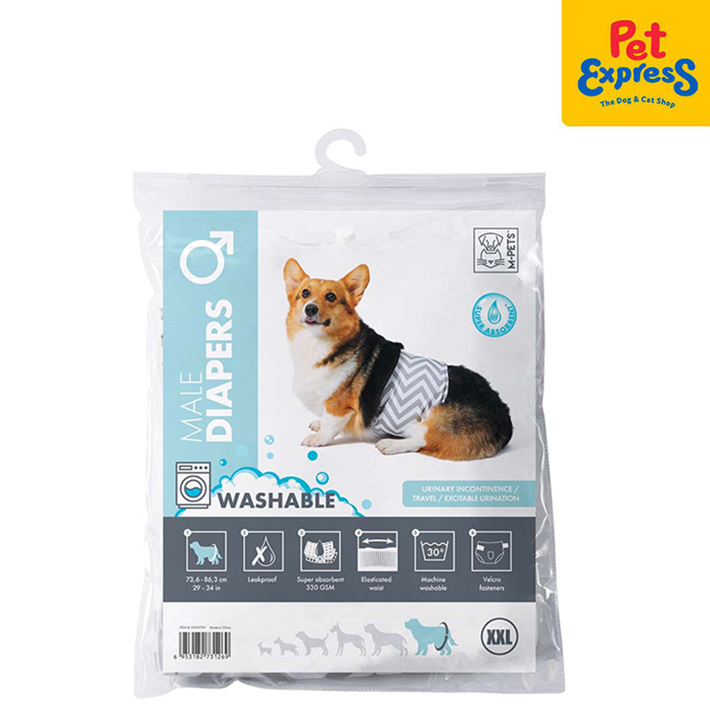 M-Pets Male Washable Pet Diaper Double Extra Large