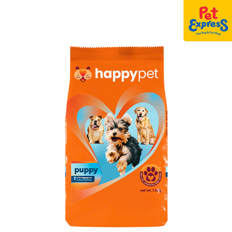 Happy Pet Puppy Beef Recipe Dry Dog Food 1.5kg