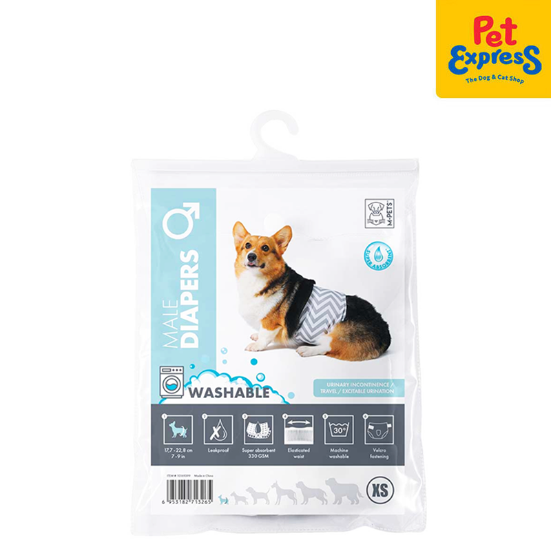 M-Pets Male Washable Pet Diaper Extra Small