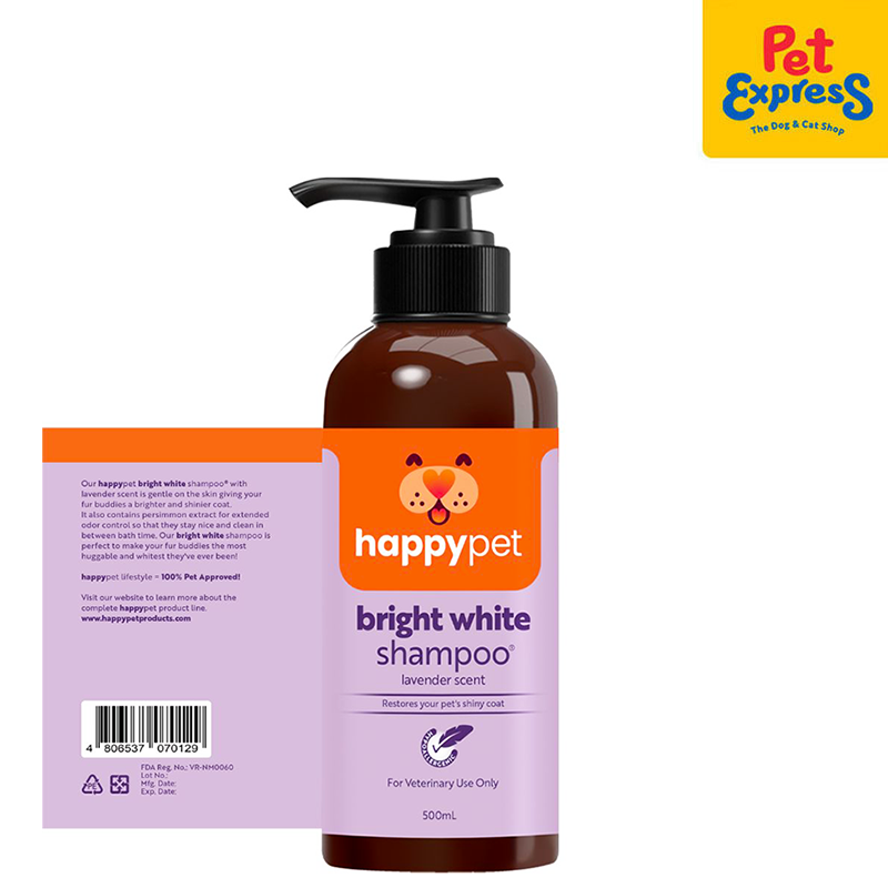 Happy Pet Bright White Lavender Scent Pet Shampoo 500ml