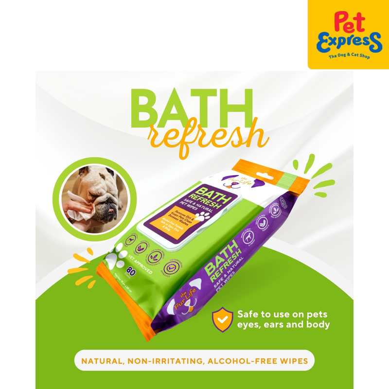 The Fur Life Bath Refresh Pet Wipes 80s