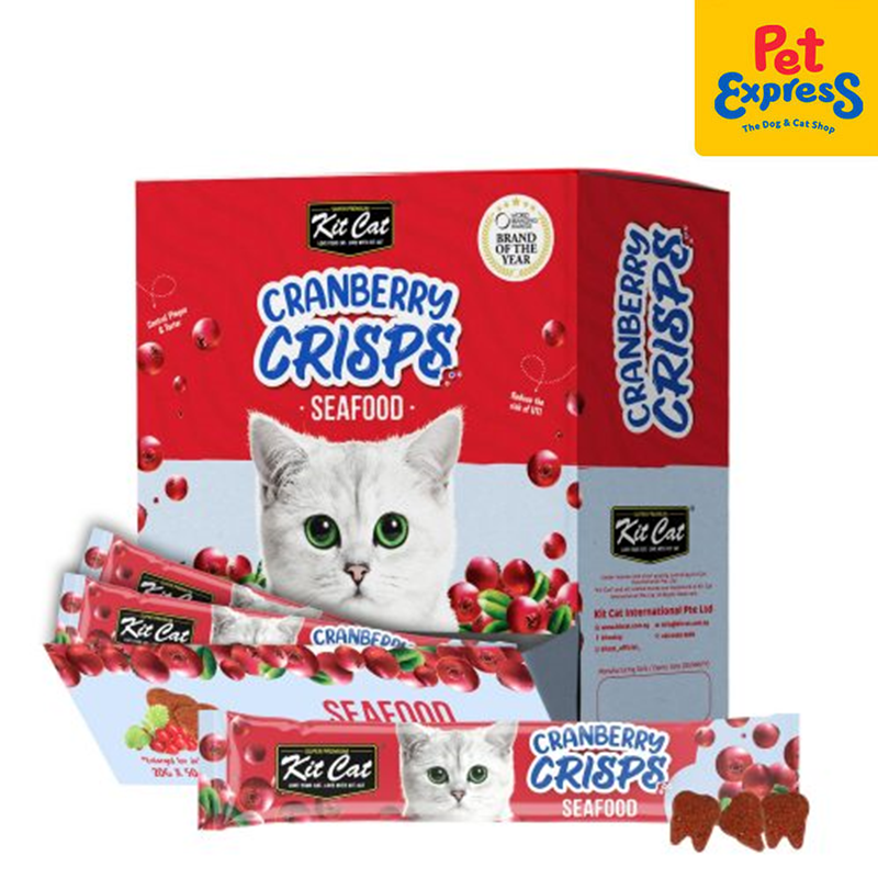 Kit Cat Cranberry Crisps Seafood Cat Treats 20g