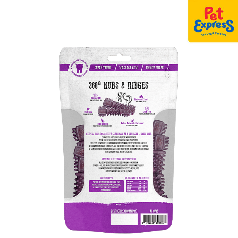 Absolute Holistic Dental Chew Blueberry Dog Treats 160g