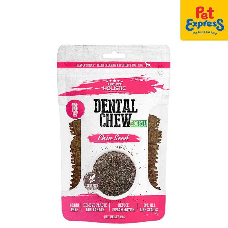 Absolute Holistic Dental Chew Chia Seed Dog Treats 160g