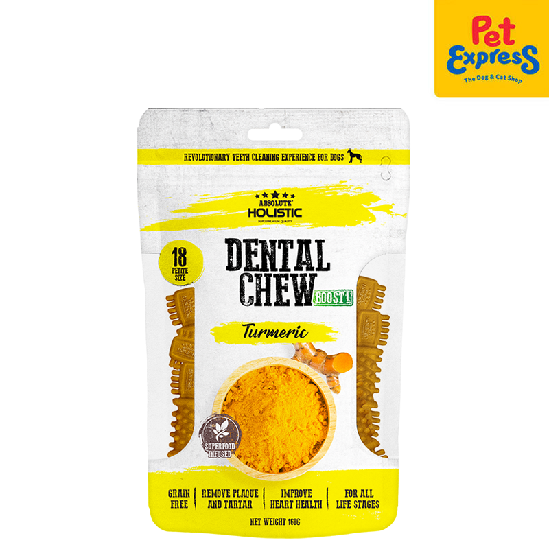 Absolute Holistic Dental Chew Turmeric Dog Treats 160g