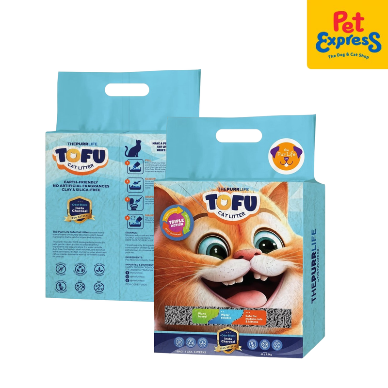 The Fur Life (The Purr Life) Tofu Charcoal Cat Litter 6L