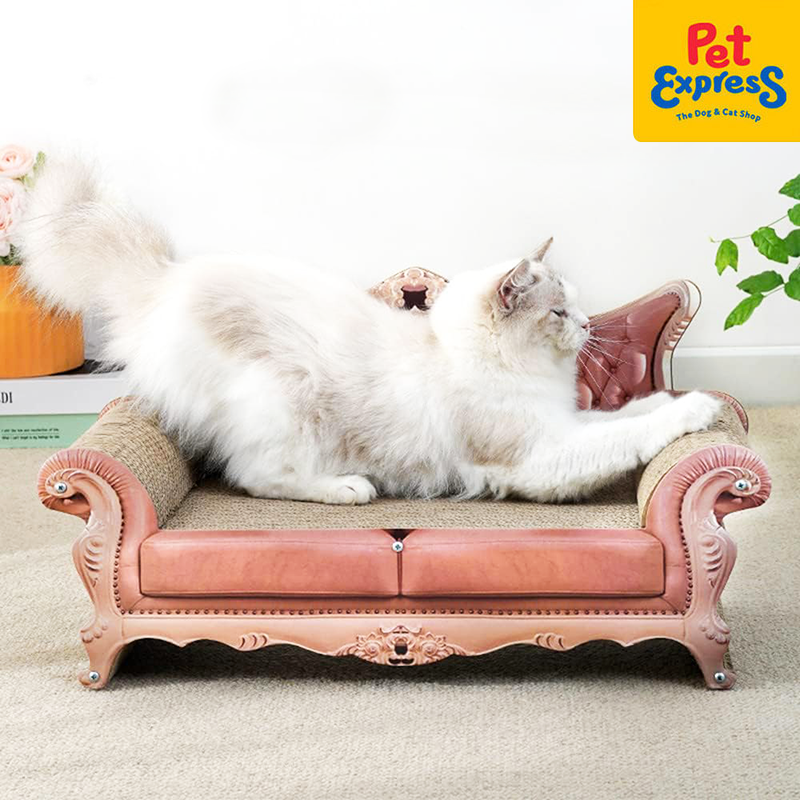 Approved Royal Cat Scratch Sofa Bed Crown Pink