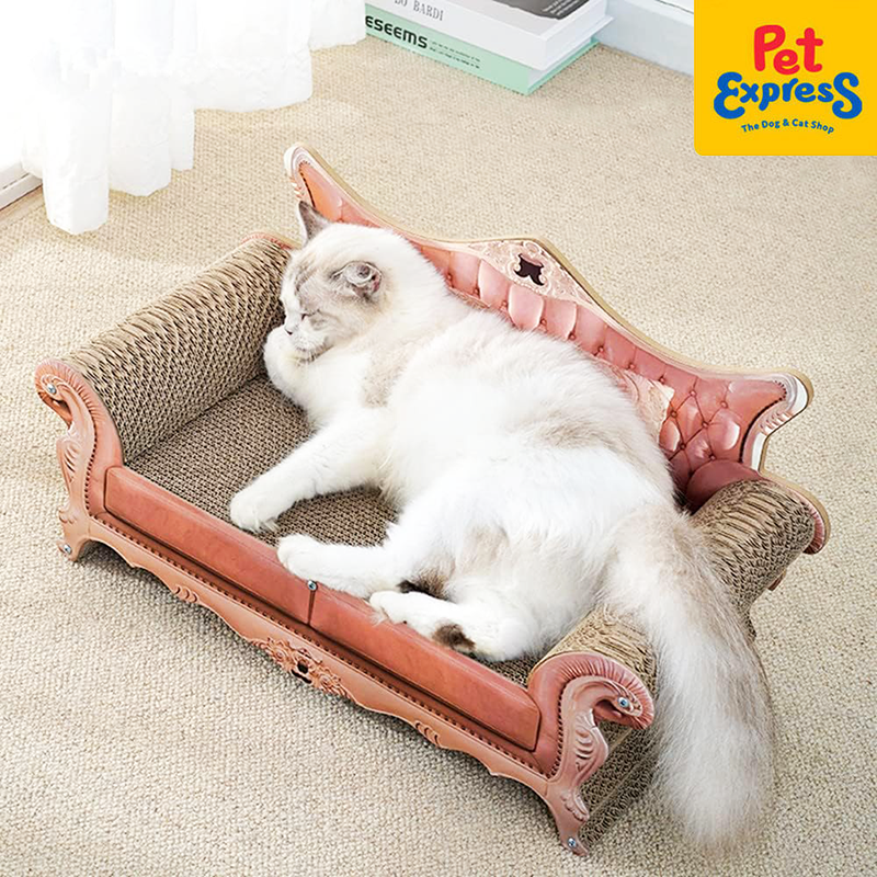 Approved Royal Cat Scratch Sofa Bed Crown Pink