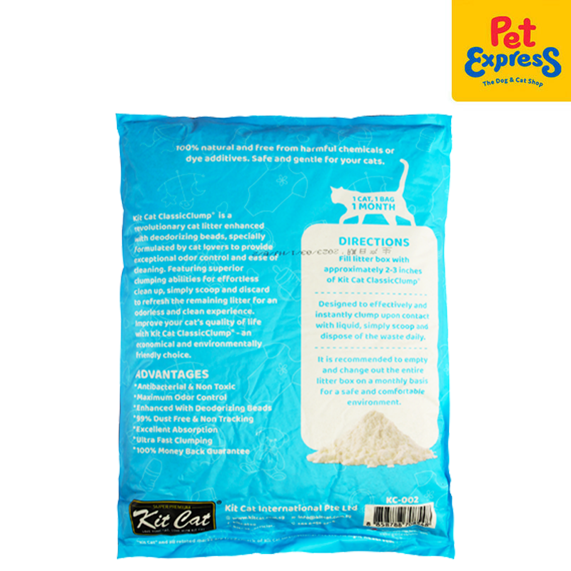 Kit Cat Classic Clump Baby Powder Cat Litter 10L